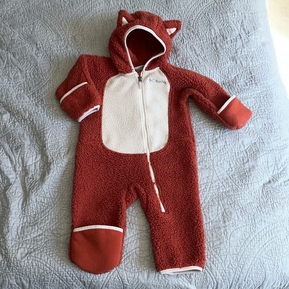 COLUMBIA. Infant Foxy Baby™ Sherpa Bunting. 6-12 months.